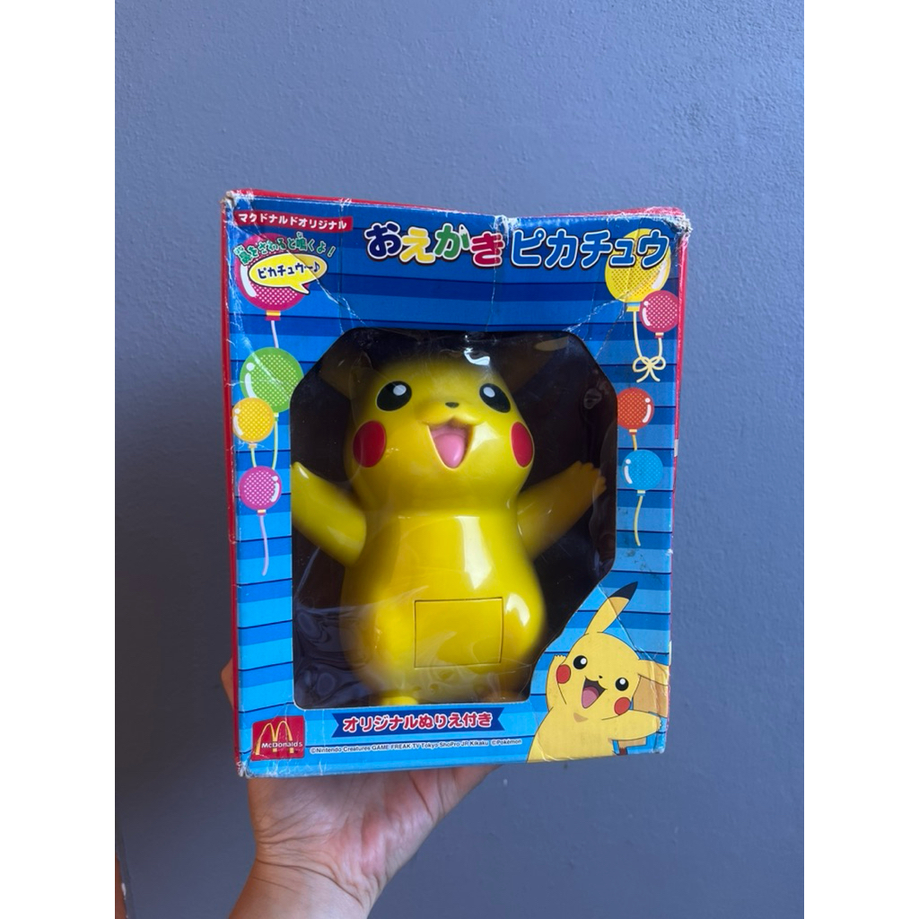 2004 Pokemon Pikachu McDonald's Japan Original Figure Drawing Pikachu