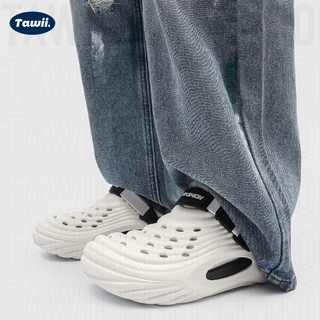 Tawii. รองเท้าแตะลําลอง UNISEX รองเท้าแตะ พื้นนุ่ม กันกระแทก รองเท้ายาง ส้นหนา 4 ซม รองเท้าหัวโต