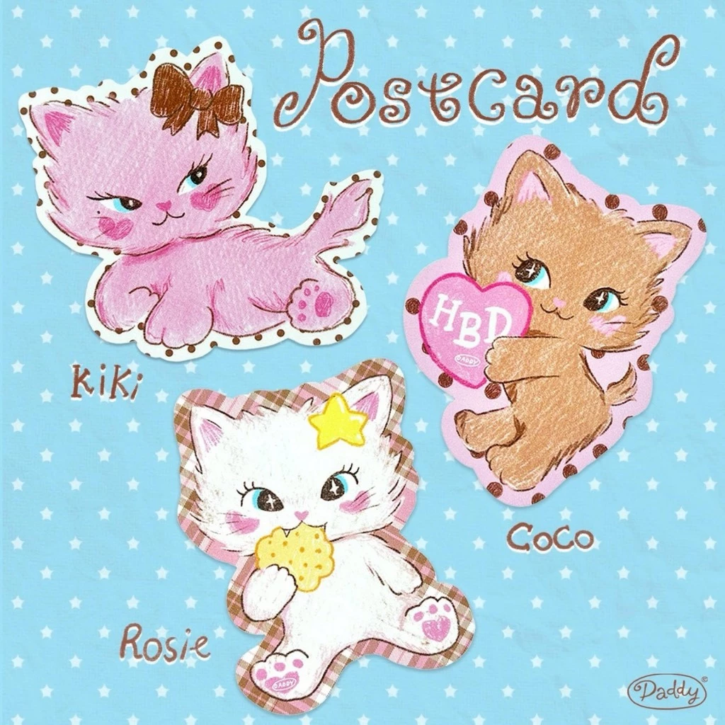 DADDY | Purrkats Postcard โปสการ์ดลายน้องแมว สุดน่ารัก