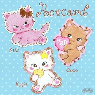 DADDY | Purrkats Postcard โปสการ์ดลายน้องแมว สุดน่ารัก