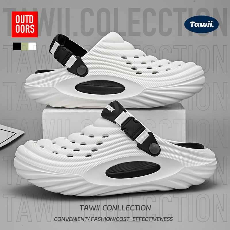 Tawii. รองเท้าแตะ  รองเท้าสวม รองเท้าชาย รูรองเท้า ชายหาด รองเท้าสวยๆ รองเท้าแตะ ใส่ได้หญิงและชาย