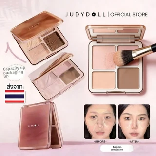 【ของแท้ 100%】JUDYDOLL Highlight & Contour #01 #02 #04 ไฮไลท์และคอนทัวร์พาเลต สีธรรมชาติ ทนทานตลอดเวลา กันน้ำ 9g JD1698