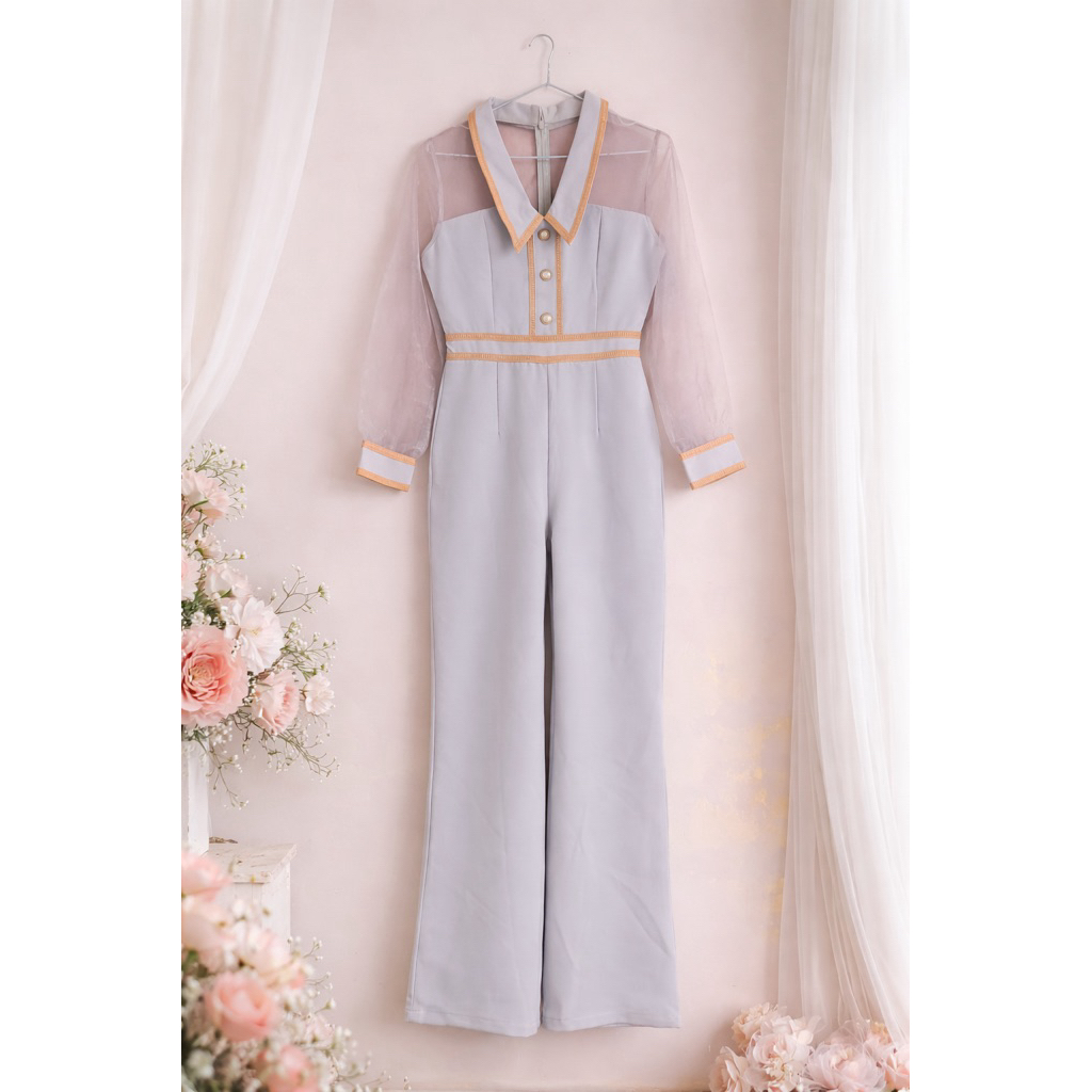 🍓Jidapaจั้มสีเทาพาสเทลL