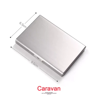 Caravan Crew Card Holder กระเป๋าใส่บัตร ที่ใส่บัตร 6 ช่อง กล่องสแตนเลส ใส่บัตรเครติต