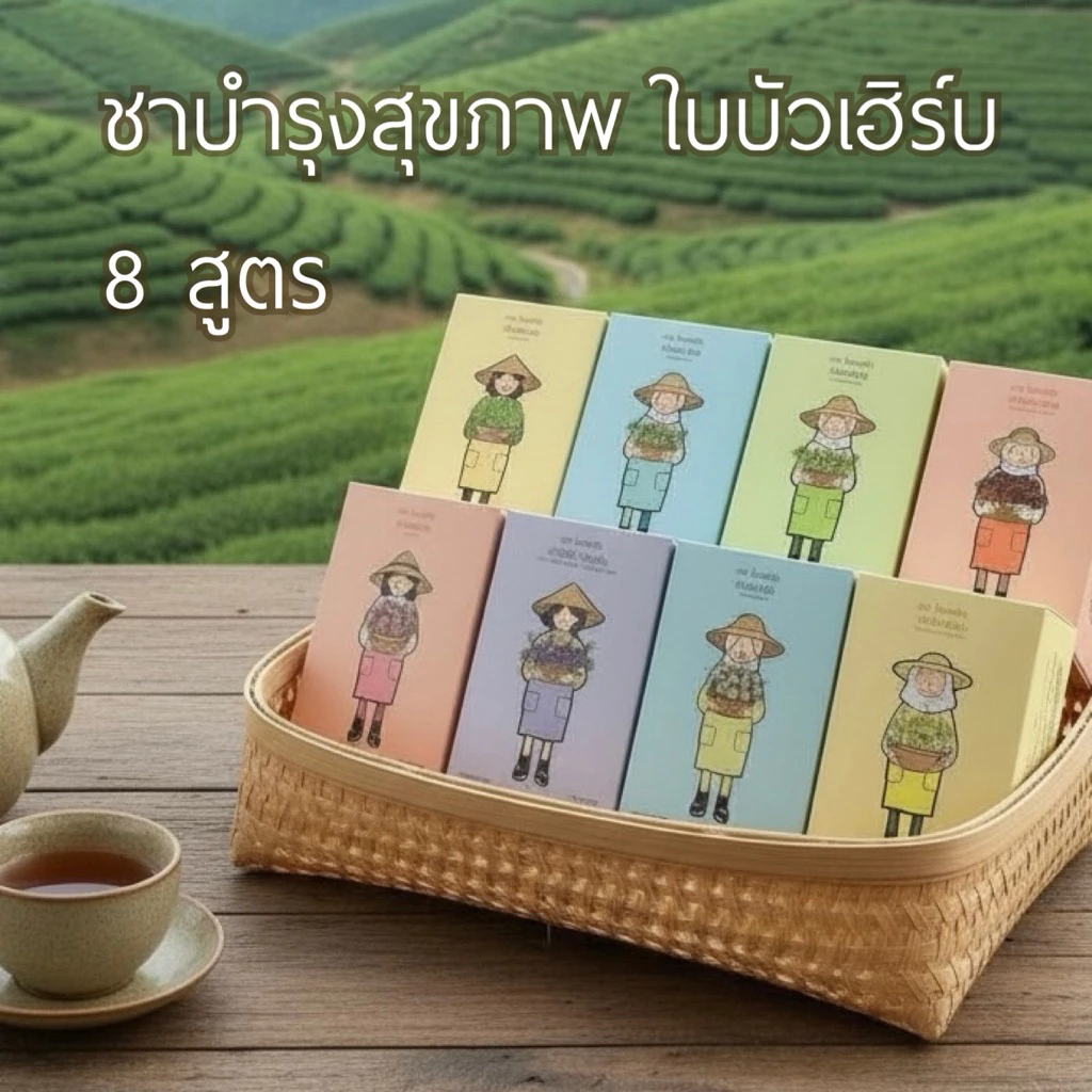 ชาสุขภาพ ตราใบบัวเฮิร์บ มี อย.ทุกรายการ