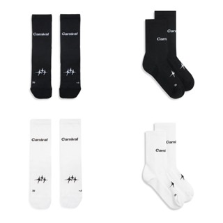[ ของแท้ ] ถุงเท้า CARNIVAL RUNNING QUARTER SOCK “BLACK & WH…