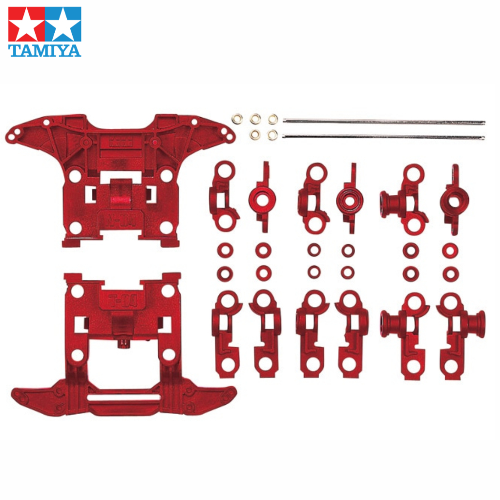 TAMIYA Mini 4WD  REINFORCED N-04/T-04 UNITS (RED)  No:15411 ของแท้