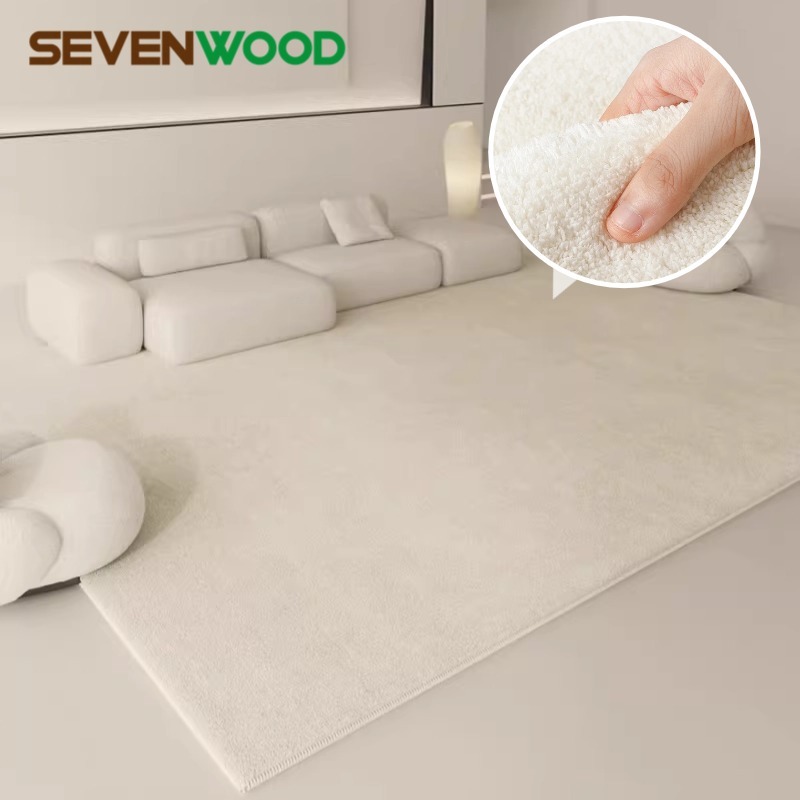 SEVENWOOD ပရိဘောဂအခင်း/ဖျာ—ဧည့်ခန်း/အိပ်ခန်းအတွက် ပျော့ပျော့နူးနူးဖျာ၊ ကက်ရှ်မီယား လေယာဉ်ပုံစံ လှပအောင်
