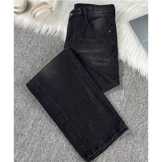 🔥 พร้อมส่ง 🔥 S-XL กางเกงยีนส์เอวสูง ขากระบอกใหญ่ วินเทจ ทรงสวย มีครบไซส์ กางเกงยีนส์ทรงกระบอกใหญ่ ย้อนยุควิเทจ