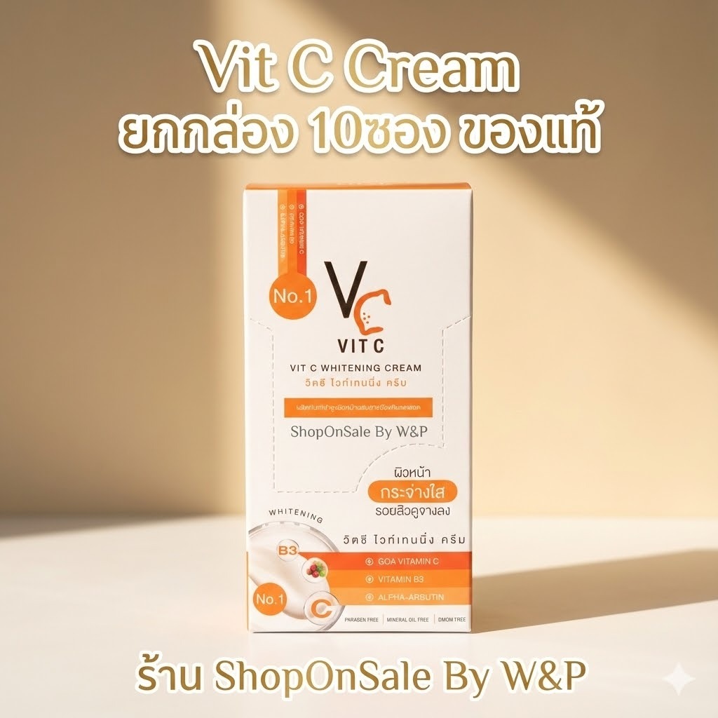 วีซี วิตซี  VC VitC  ครีม ( ราคาส่งยกกล่อง10ซอง)