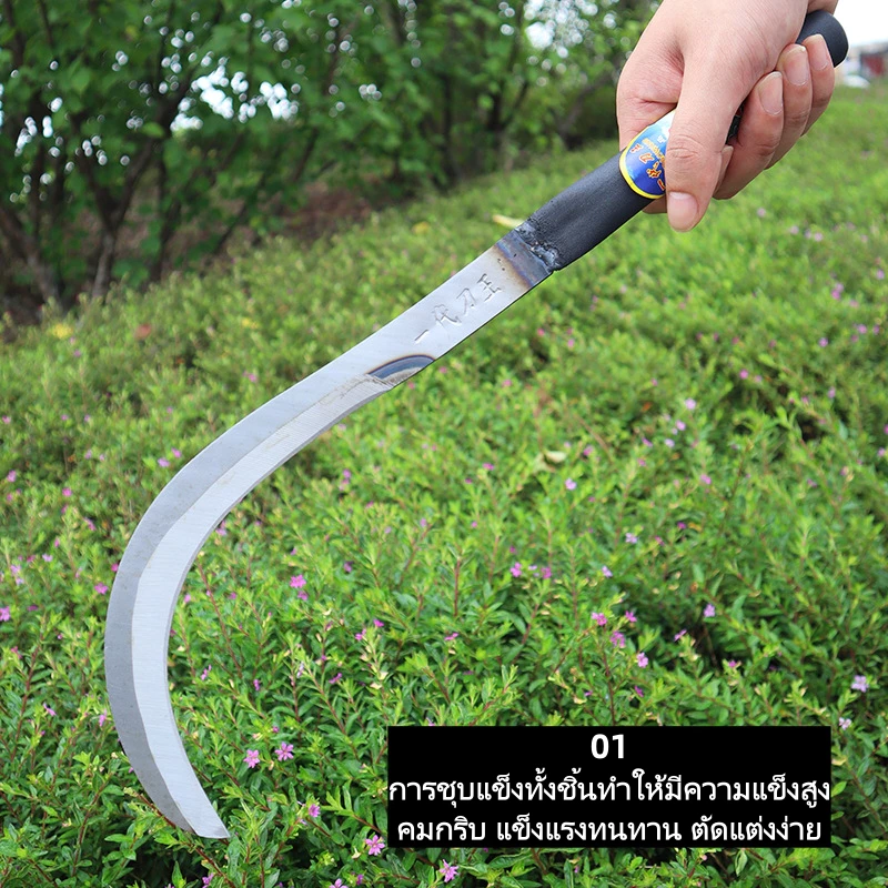 เคียวตัดหญ้าด้ามยาว เหล็กแมงกานีส thumbnail 5