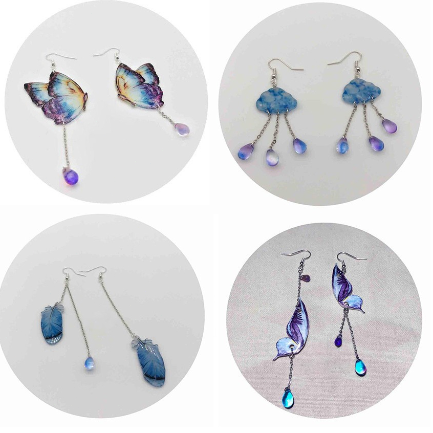 20แผ่นหดหดโปร่งแสงและสีขาวกระดาษฟิล์มแผ่นหดความร้อนสําหรับจี้ ทําเอง พวงกุญแจ ต่างหูและอุปกรณ์เสริมอื่นๆ - รูปที่ 3