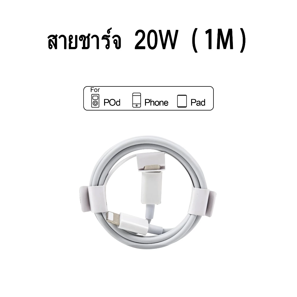 สายชาร์จ 20w Typec หัวชาร์จ pd 20w สำหรับรุ่น i5 i6 i7 8 8plus x xr i11 i12 i13 i14pro max se ยี่ห้อ sanmax fastcharging thumbnail 3