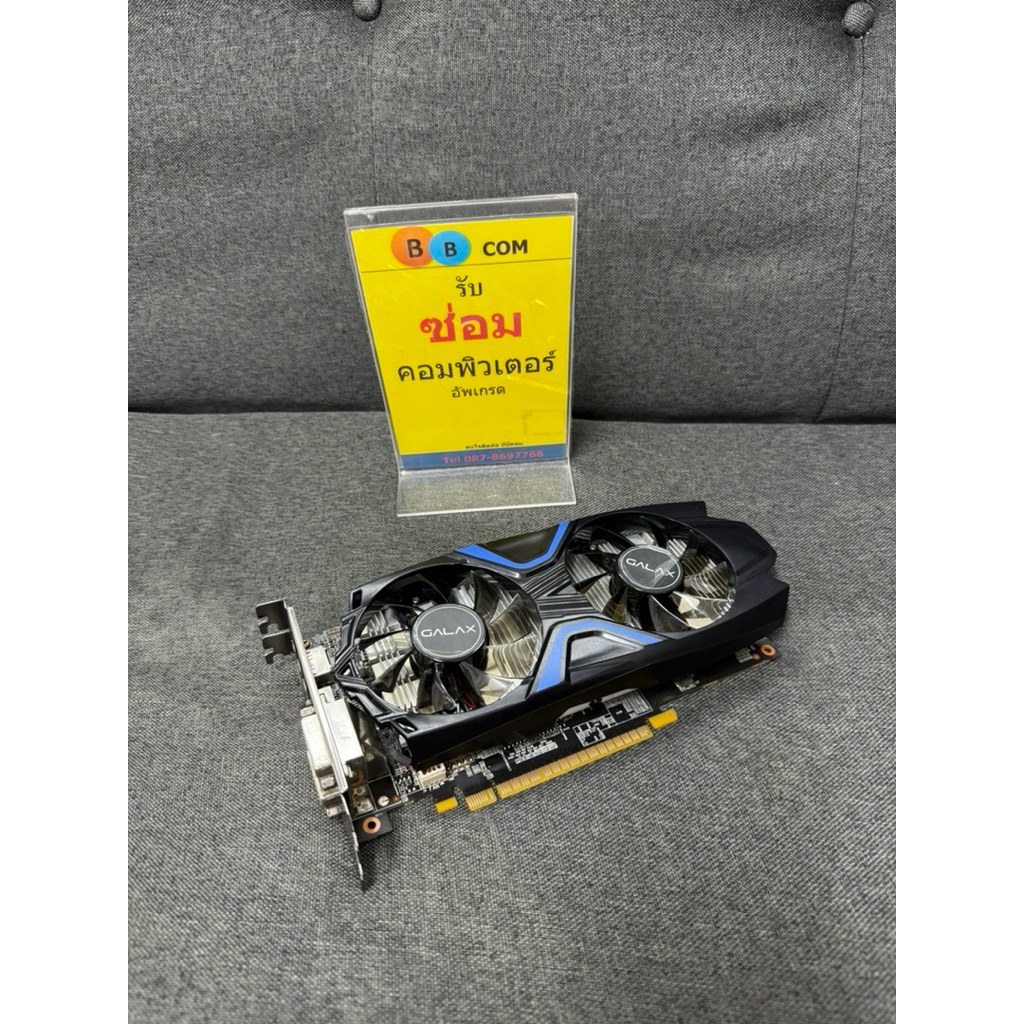 การ์ดจอ GTX1050ti 4GB oc GALAX 2พัดลม ต่อไฟ 6พิน การ์ดจอมือสอง  พร้อมส่ง