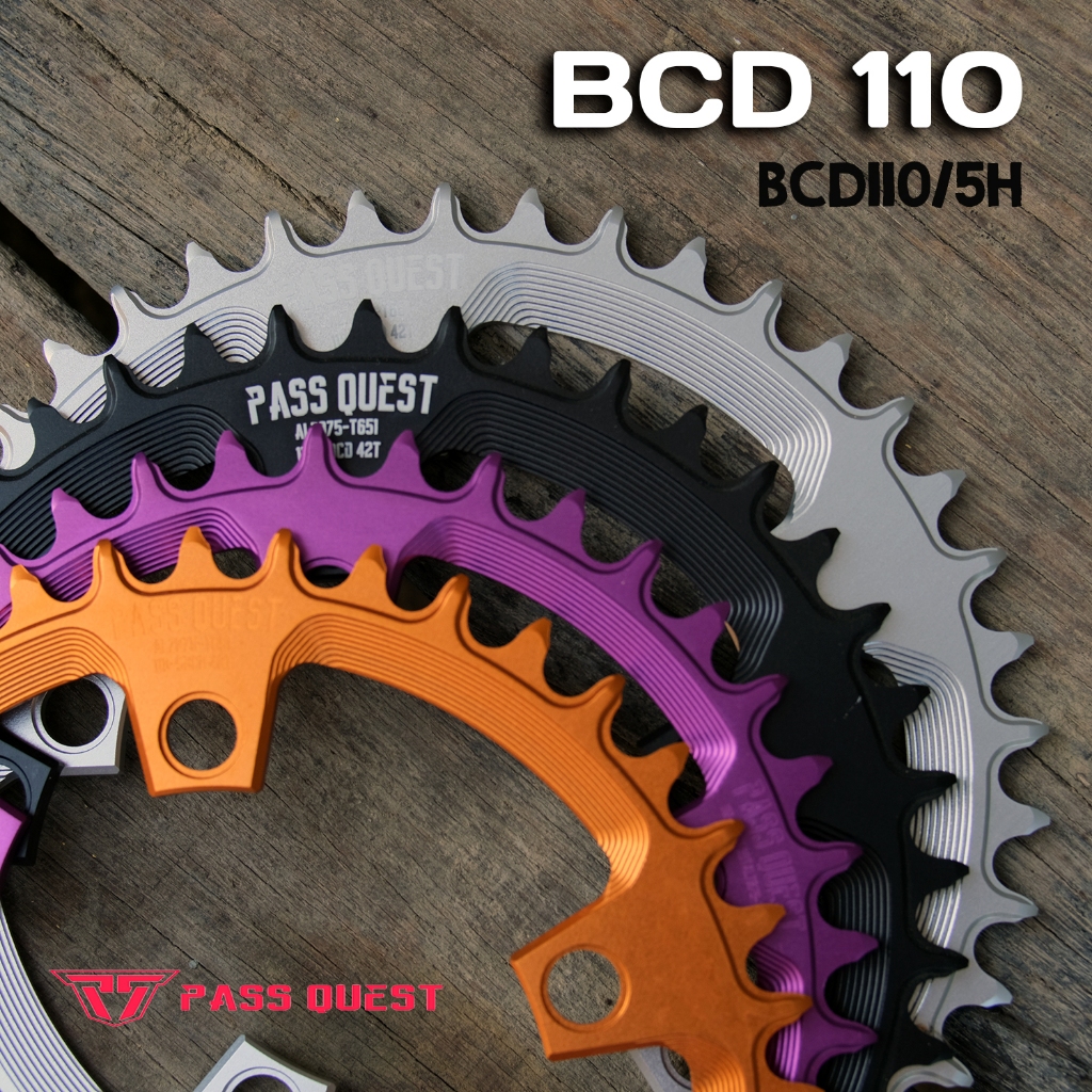 PassQuest ใบจาน BCD110 5รู 36/38/40/42T