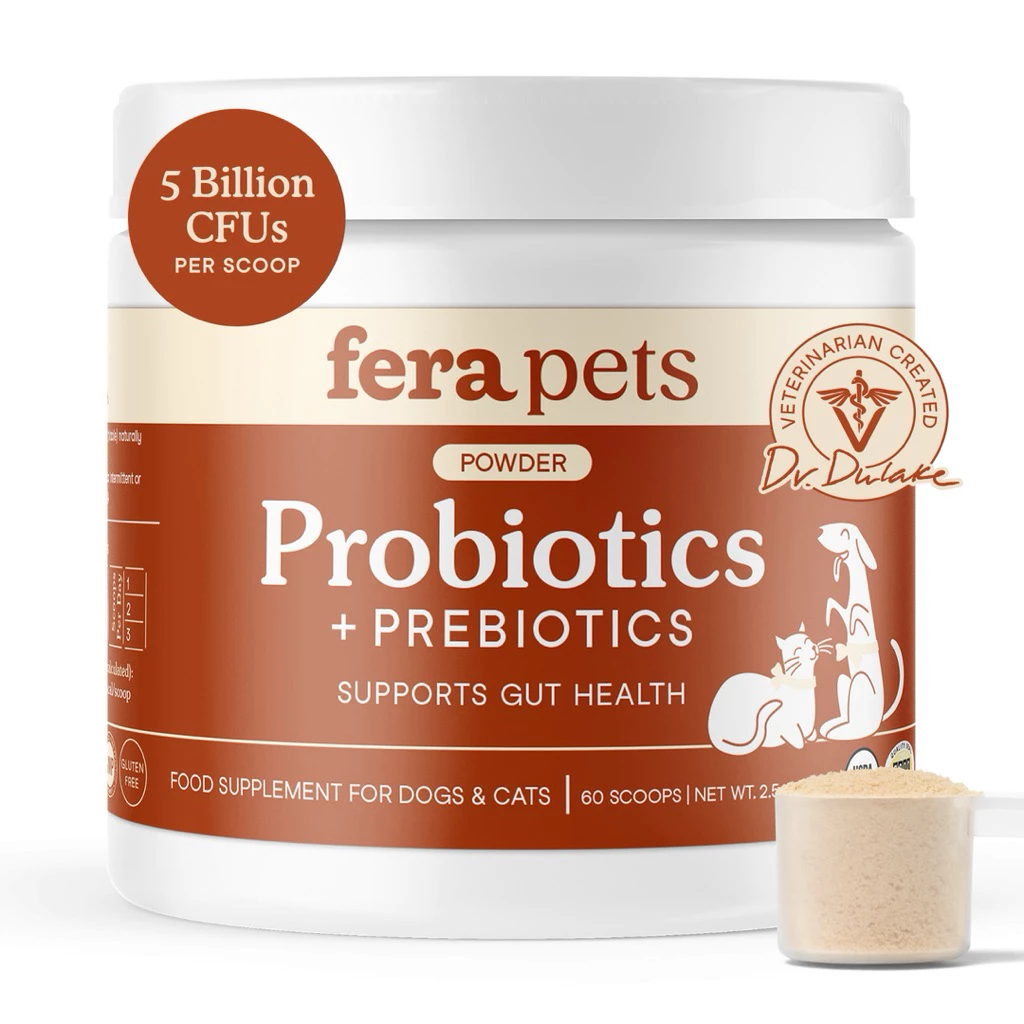 Fera Pets USDA Organic Probiotics with Prebiotics