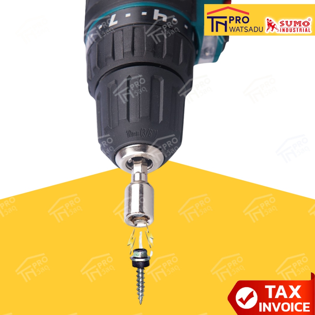 SUMO ลูกบล็อกแม่เหล็ก ดอกบล็อกลมแม่เหล็ก 6 เหลี่ยม เบอร์ 8 x 48mm - รูปที่ 4