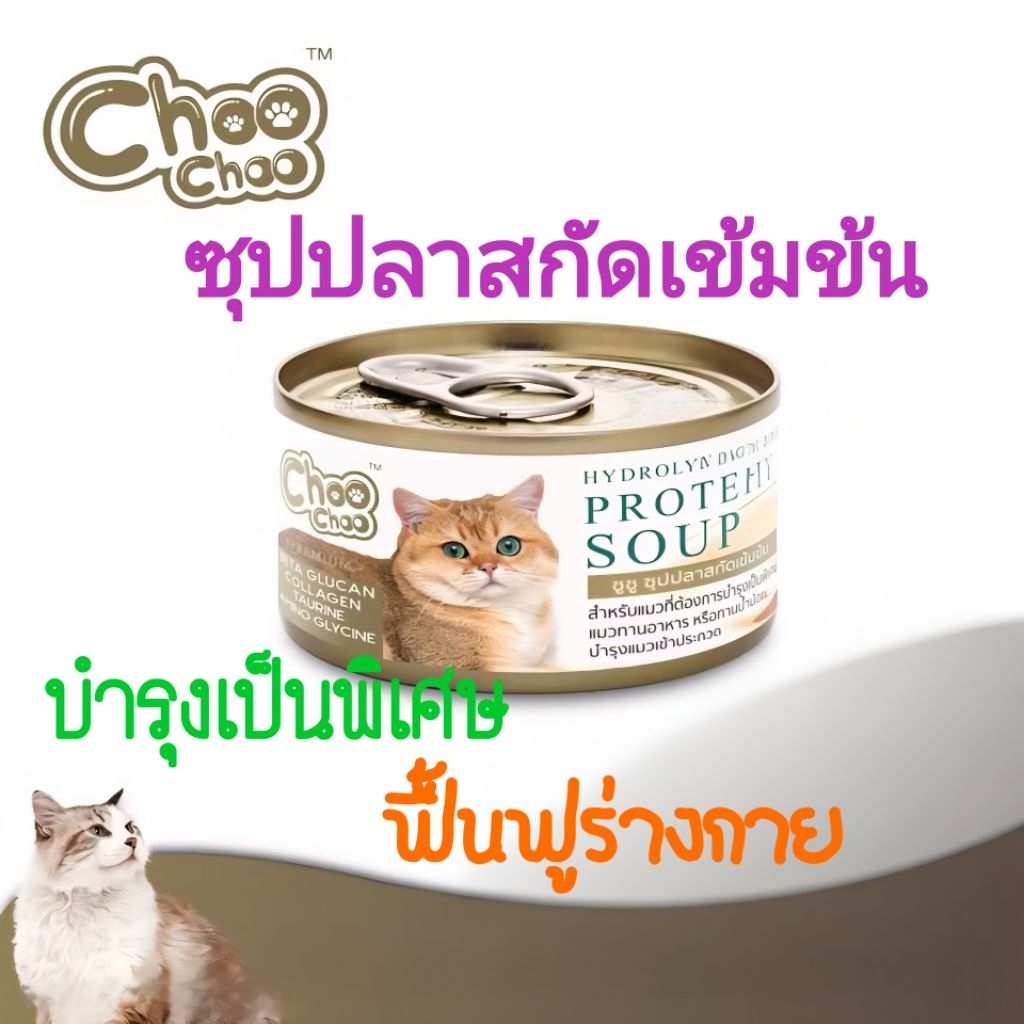 ซุปปลาสกัดเข้มข้น Choo Choo บำรุงเป็นพิเศษและฟื้นฟู (1กป.)💯ของแท้ 100%✅️ หมดอายุ ปี 2028
