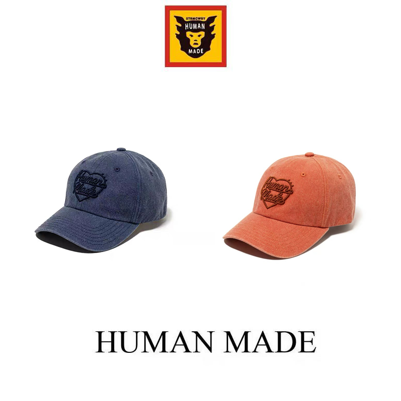 【Human Made】🇯🇵 พร้อมส่ง/ หมวก human made 6PANEL TWILL CAP งานปักแห่งความรัก