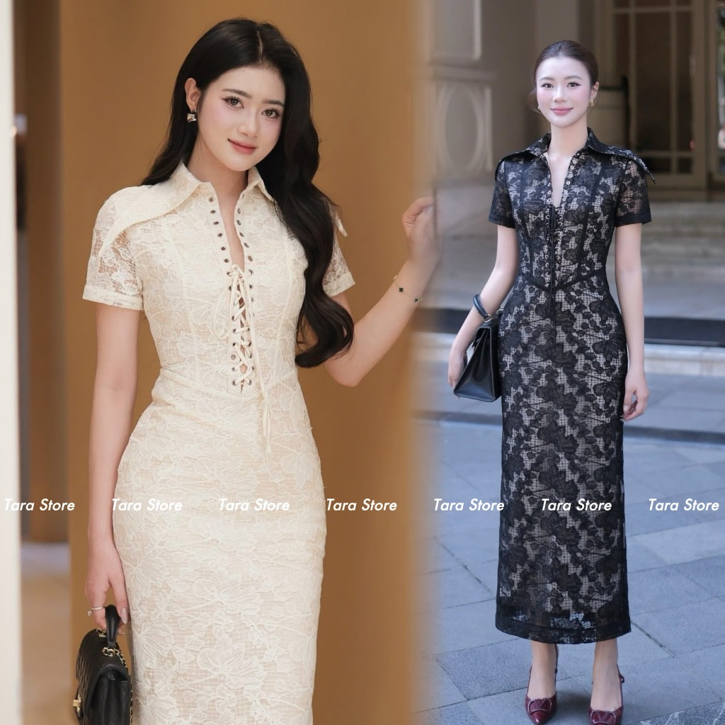 Tara Store เดรสลูกไม้ เรียบหรู เหมาะสำหรับทุกโอกาส #G888