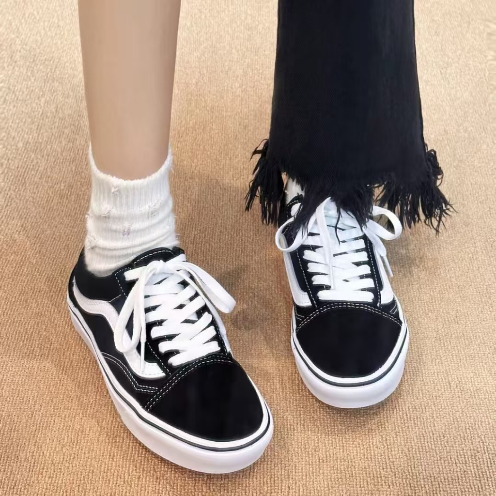 🥇ของแท้ 100%🎁 VANS Old Skool หลายสีให้เลือก Sneakers Men and Women พักผ่อน รองเท้ากีฬา - รูปที่ 4