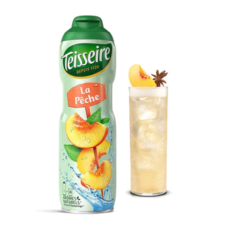 Teisseire น้ำเชื่อมกลิ่นพีช 600 มล. (Peach Syrup) ไซรัปสำหรับผสมกับน้ำเปล่า นม หรือโซดา