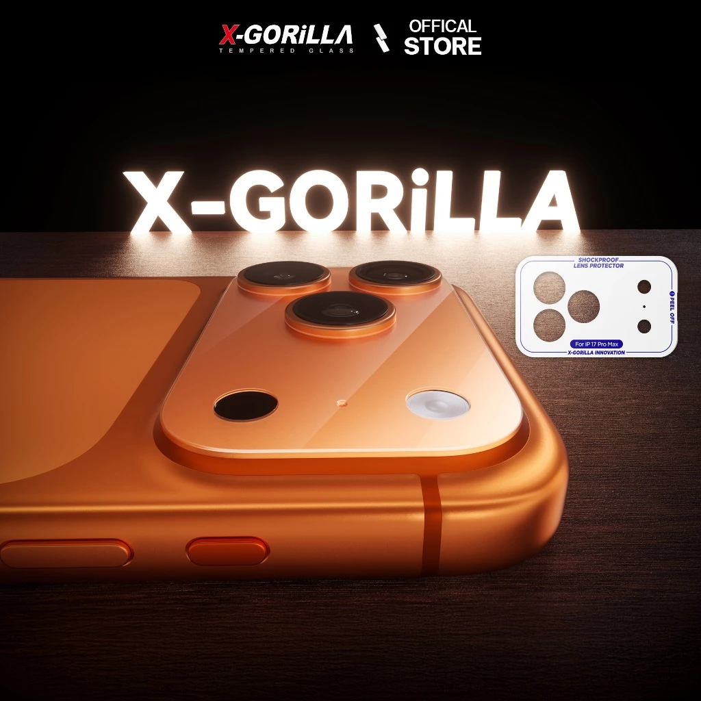 X-GORiLLA ฟิล์มกันรอยฐานเลนส์กล้อง สำหรับ iPhone 17Pro/17ProMax มีบล็อกช่วยติด ติดง่ายติดเองได้ thumbnail 9