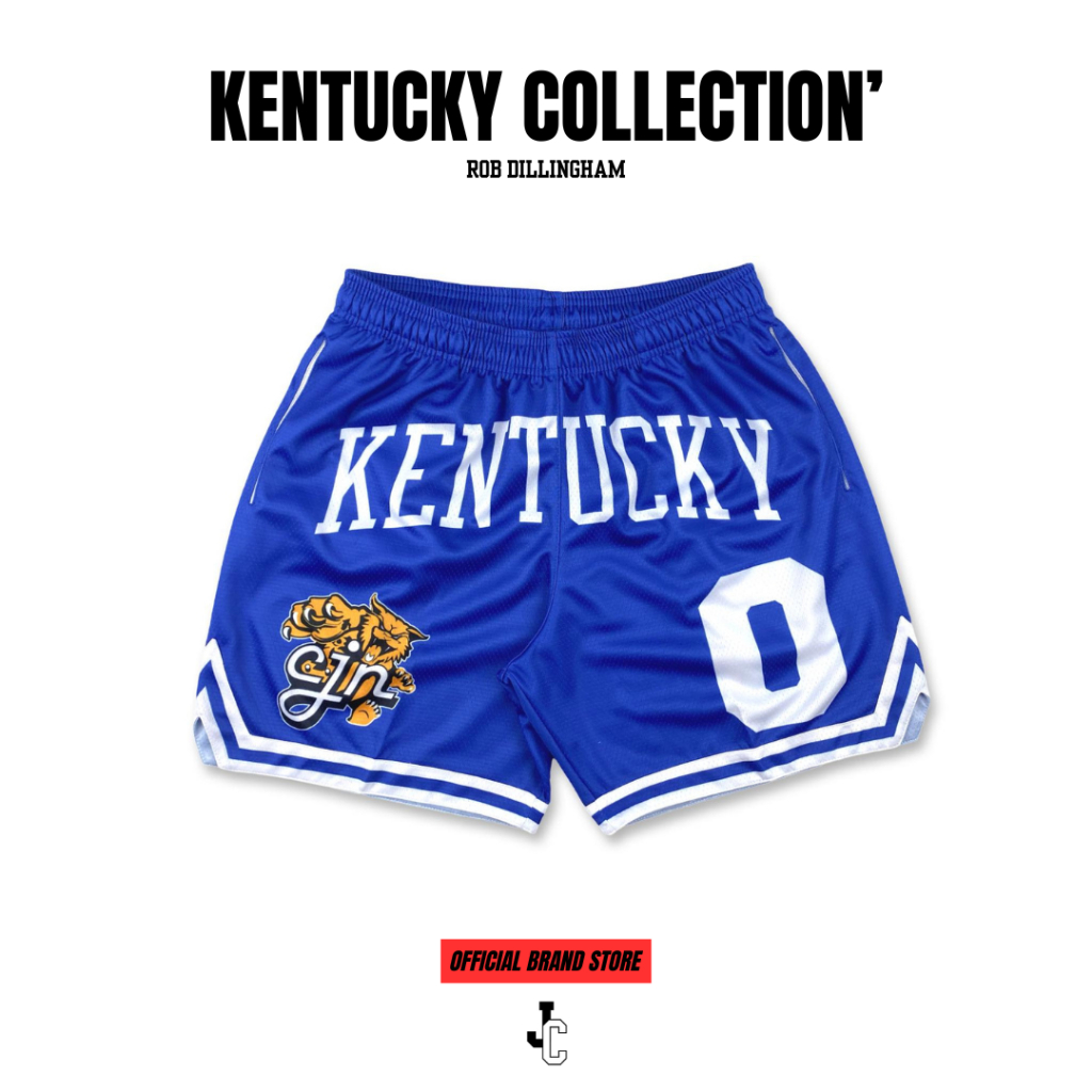 JcooN’ Rob Dillingham Kentucky Collection Basketball Shorts (Blue) กางเกงบาสขาสั้น กางเกงบาส NBA