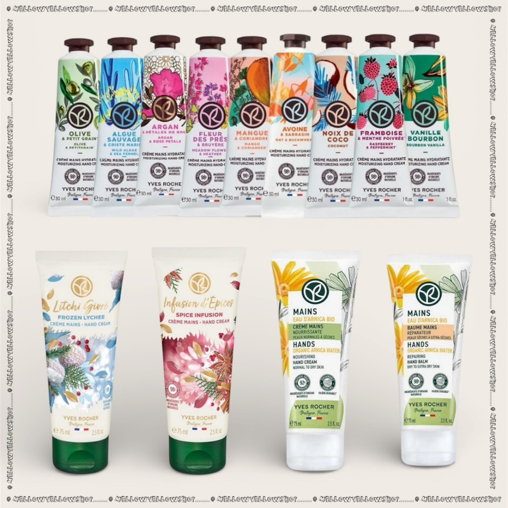 [Exp.26/27] Yves Rocher hand cream / Foaming hand soap / Organic arnica water