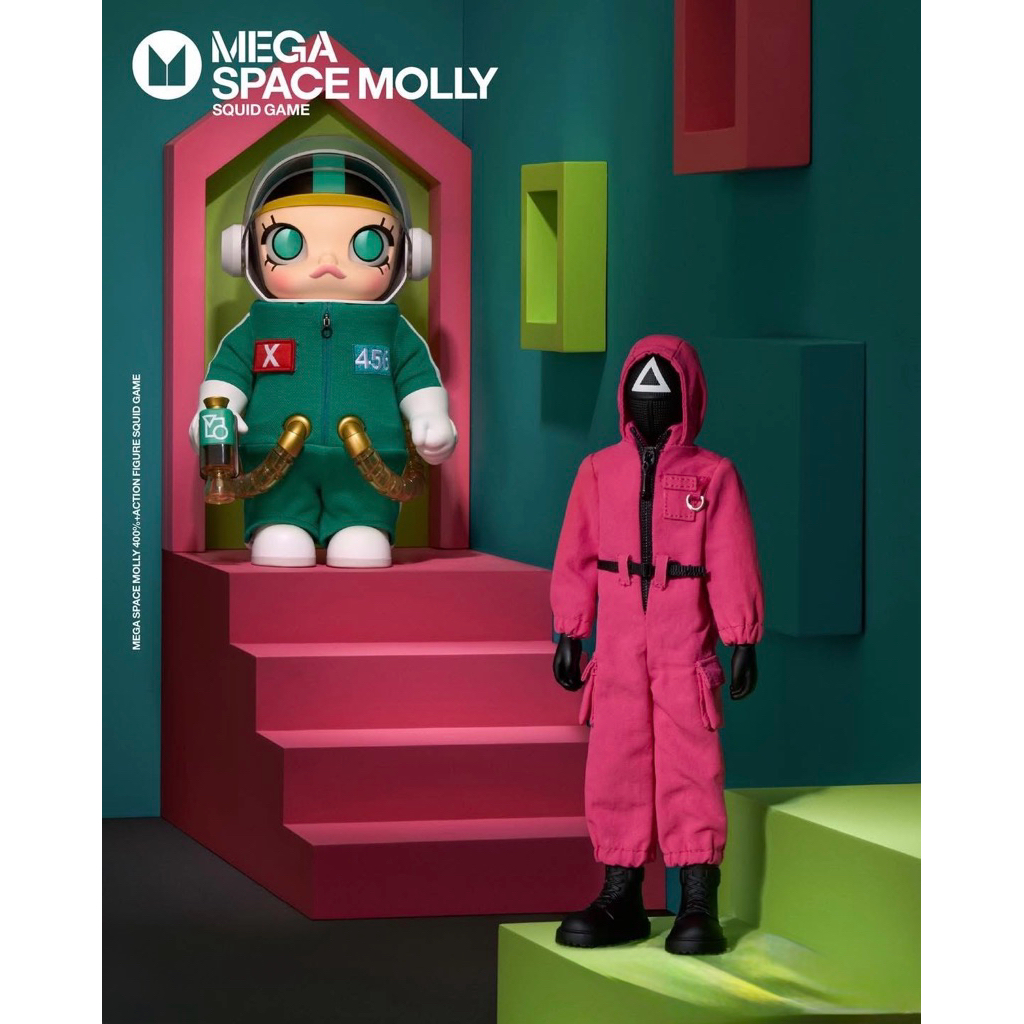 MEGA SPACE MOLLY Squid Game 400%+ชุด BJD - Squid Game 100% ( พร้อมส่งใน🇹🇭 )