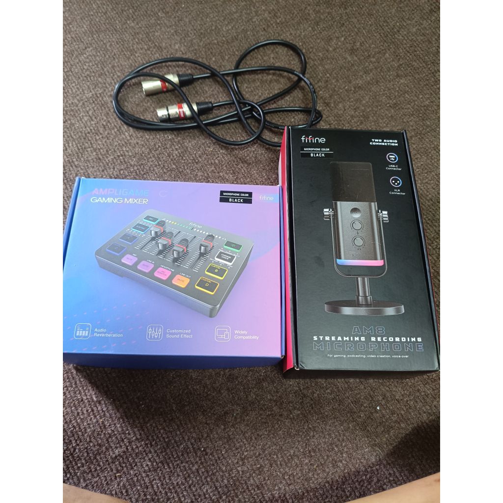 ไมค์AM8+Mixer SC3 (เเถมสายXLR)
