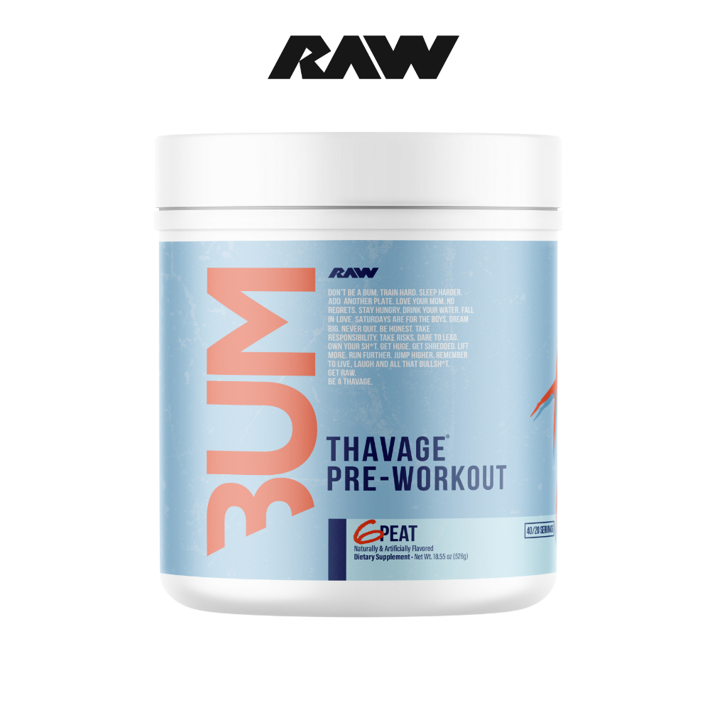 RAW CBUM Thavage Pre-workout 40 servings, RAW Nutrition, cbum, bum, pre-workout