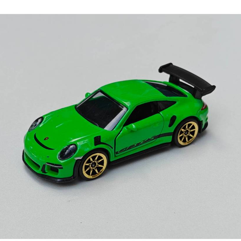 Majorette Porsche 911 GT3 RS - Green / Gold Wheels