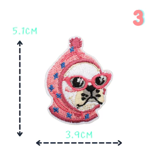 ตัวรีดติดเสื้อ🐕✨ ชุด C76 แก๊งน้องหมาคอสตูมสุดคิ้วท์ | ลายน่ารัก ปักละเอียด รีดติดง่าย