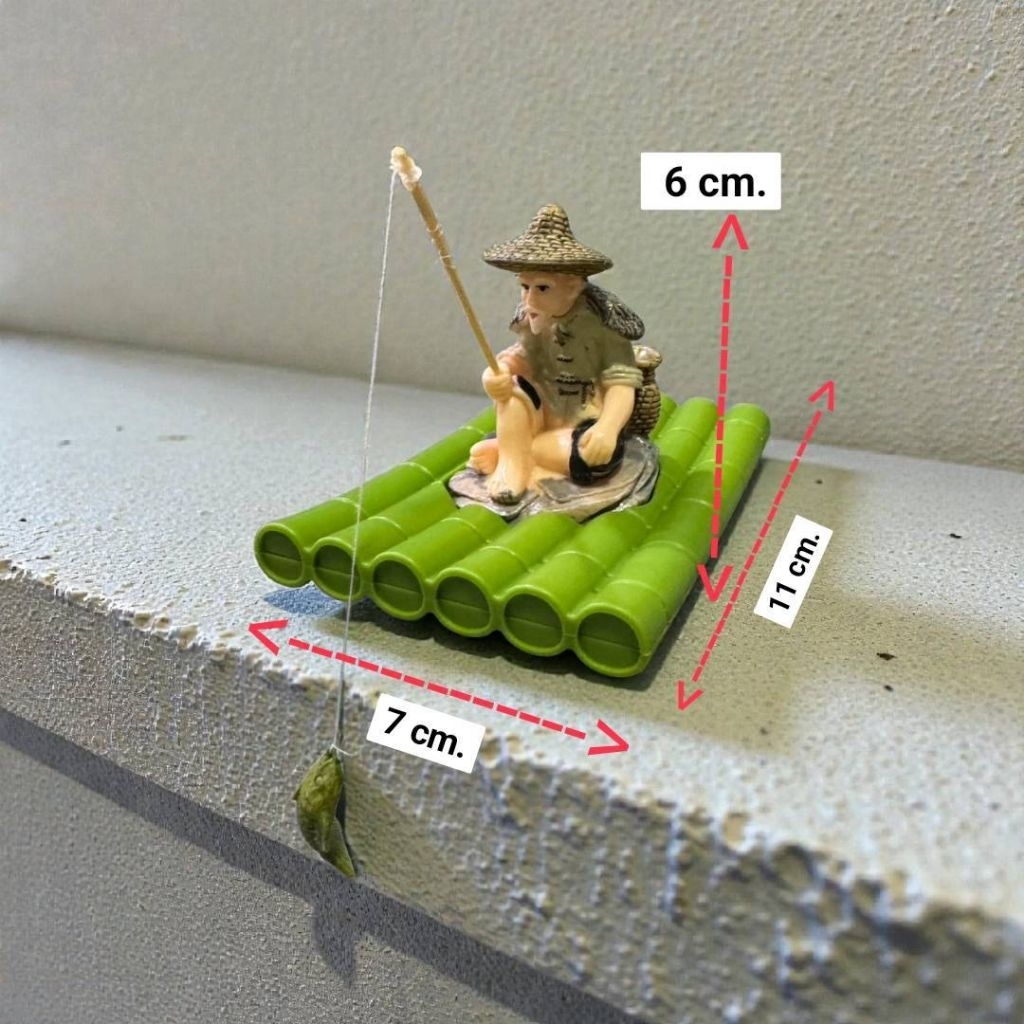 ตาแป๊ะตกปลา ส่งด่วน ตาแป๊ะตกแต่งตู้ปลา จัดสวน(พร้อมส่ง) - รูปที่ 6