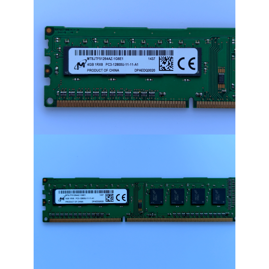 Memory DDR3 PC3 4GB 1Rx8 PC3-12800U  DELL HP Ram PC Computer