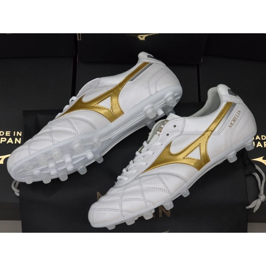 รองเท้าฟุตบอล Mizuno Morelia 2 Japan AG P1GA260350 ของแท้ 100% ชุดปุ่ม AG made in Japan ผลิตประเทศญี่ปุ่น ครบกล่องถุงผ้า - รูปที่ 6