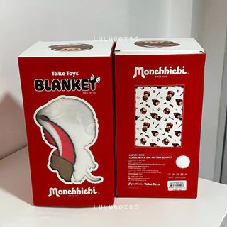 (พร้อมส่ง/ของแท้💯) Monchhichi blanket ผ้าห่มมอนชิชิ ขนาด 100*140cm. ลิขสิทธิแท้ มาพร้อมกล่อง