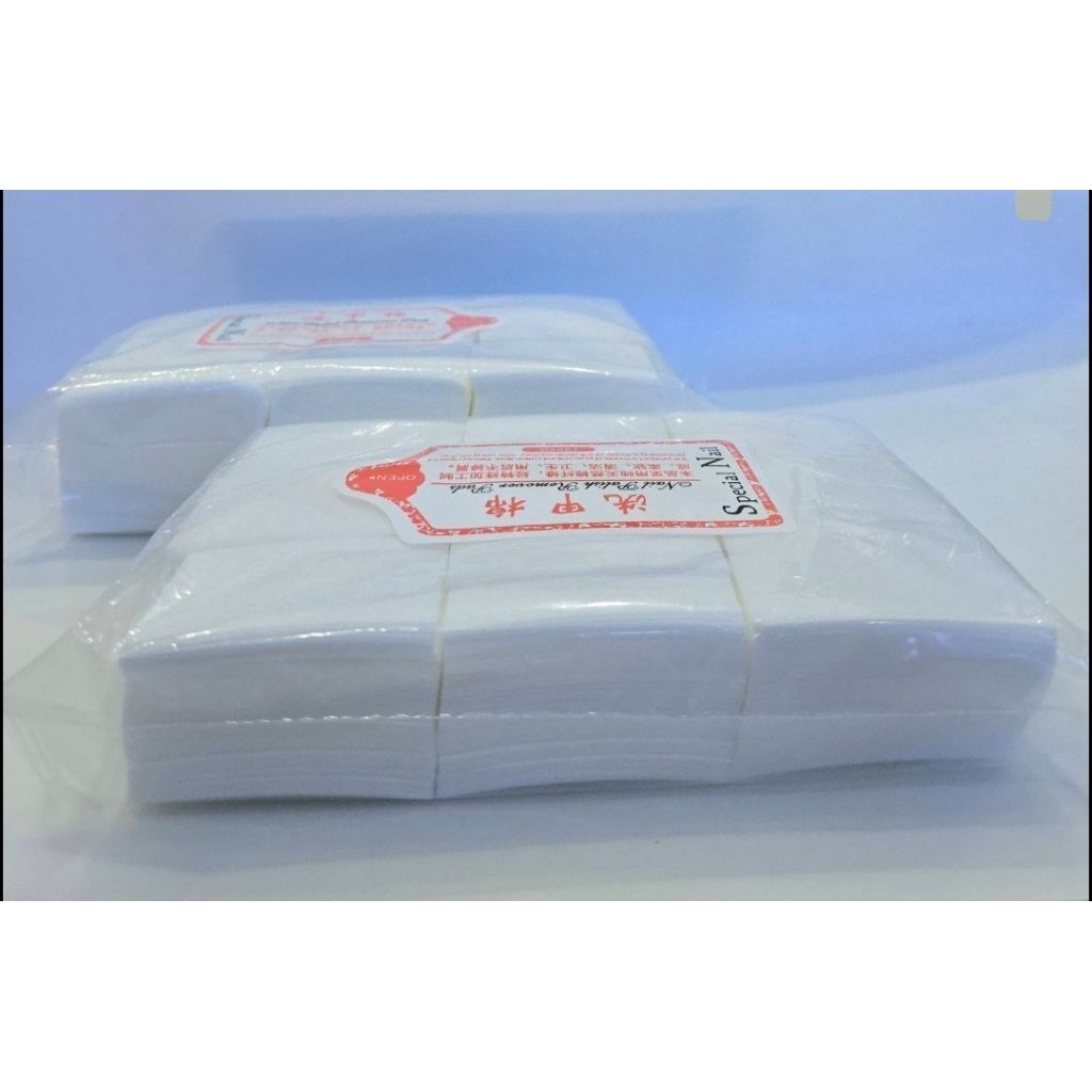 สำลีไร้ขนเช็ดเล็บ แบบแผ่นแข็ง 2ตัวเลือก แพ็ค 600/1,000 ชิ้น สำหรับเช็ดก่อน/หลัง ทำเล็บเจล ใช้งานง่าย