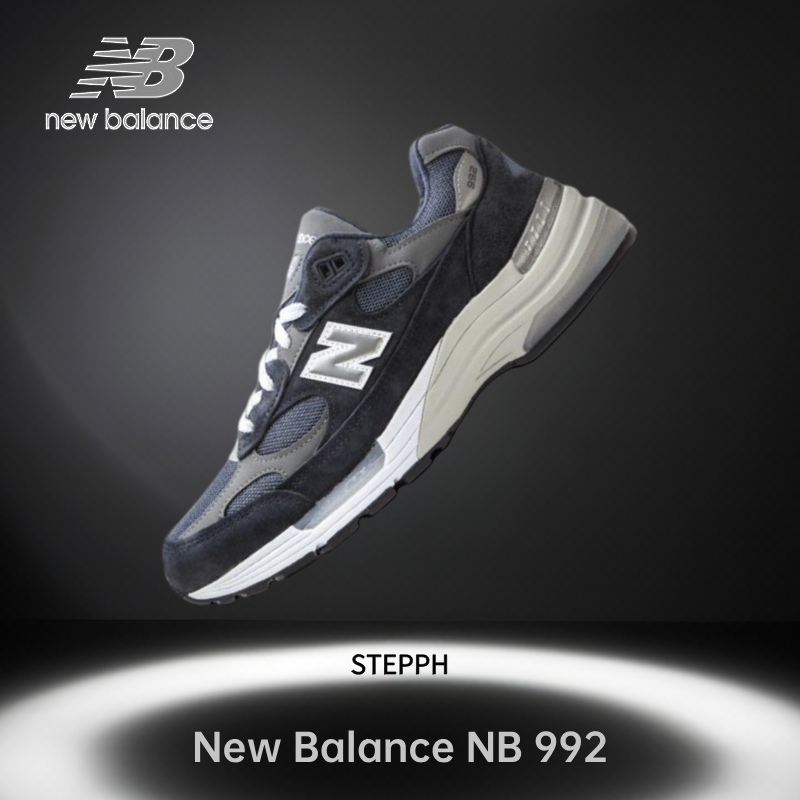 ของแท้ 100%-New Balance NB 992  navy blue U992NY Low Sneakers