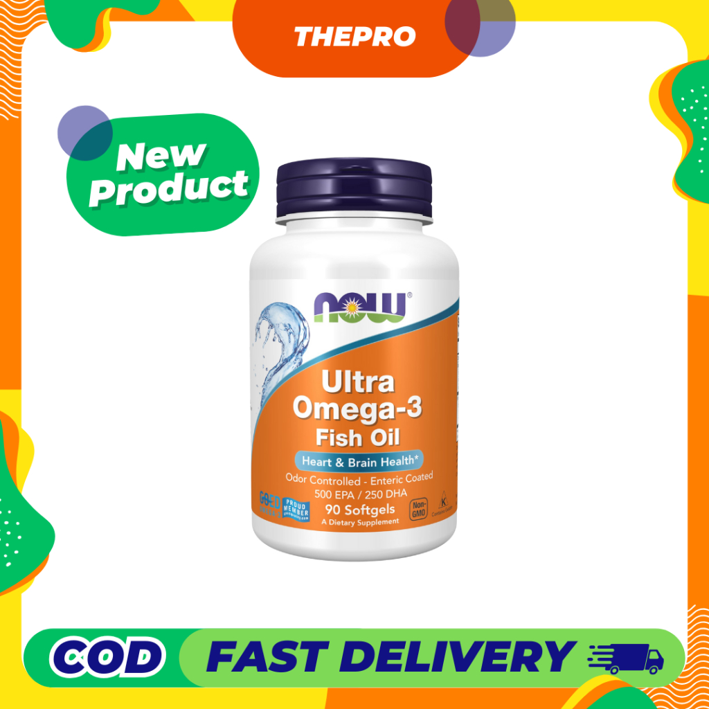 NOW Ultra Omega-3 Fish Oil, 90 Softgels