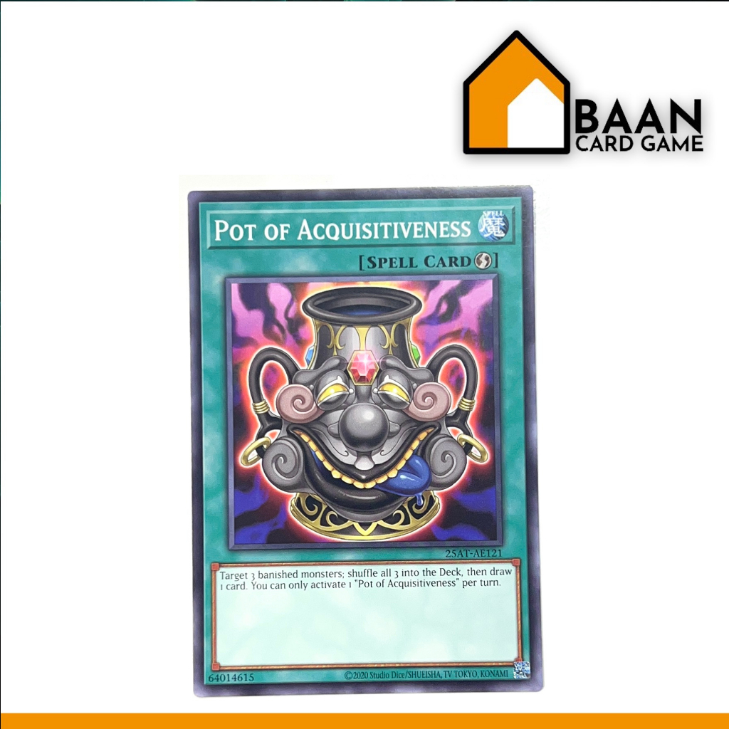 Pot of Acquisitiveness (Common) Asia English Yu-Gi-Oh! Official Card Game (การ์ดเกม ลิขสิทธิ์แท้จากญี่ปุ่น)