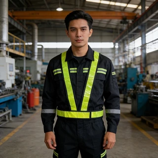 F22 Reflective Vest、เสื้อกั๊กสะท้อนแสง เสื้อจราจร ความปลอดภัย ขนาด 2 นิ้ว