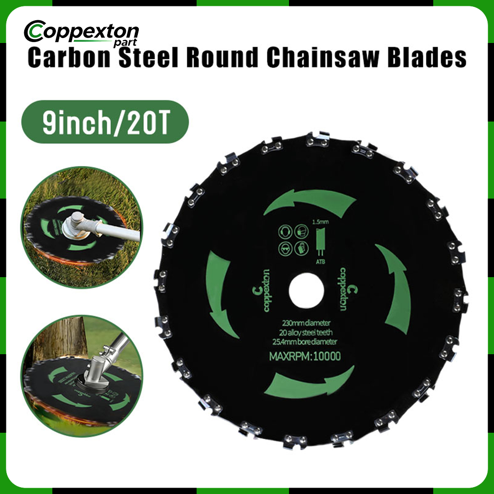 Coppexton ใบตัดหญ้า 9 นิ้ว 20 ฟัน เหล็กแมงกานีสคุณภาพสูง