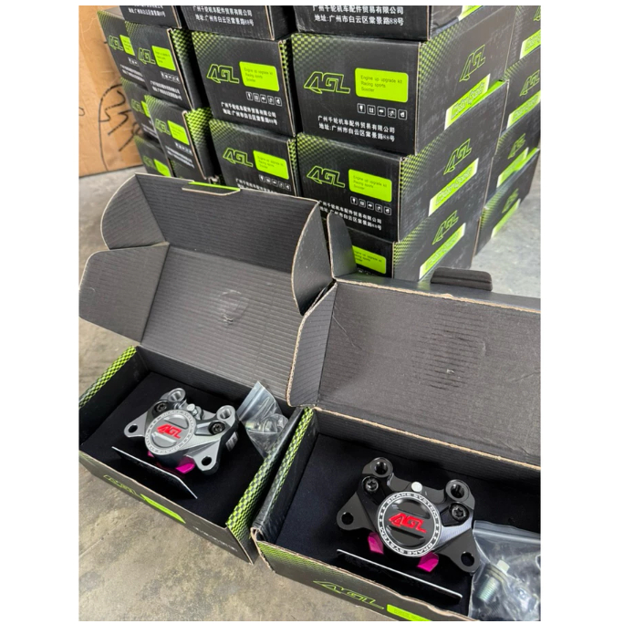 ปั๊มปักข้าง AGL ทรงจ็อก แบรนเเท้ 100% ดำ/เงิน Side-mounted brake caliper (พร้อมจัดส่งในไทย🇹🇭) - รูปที่ 4