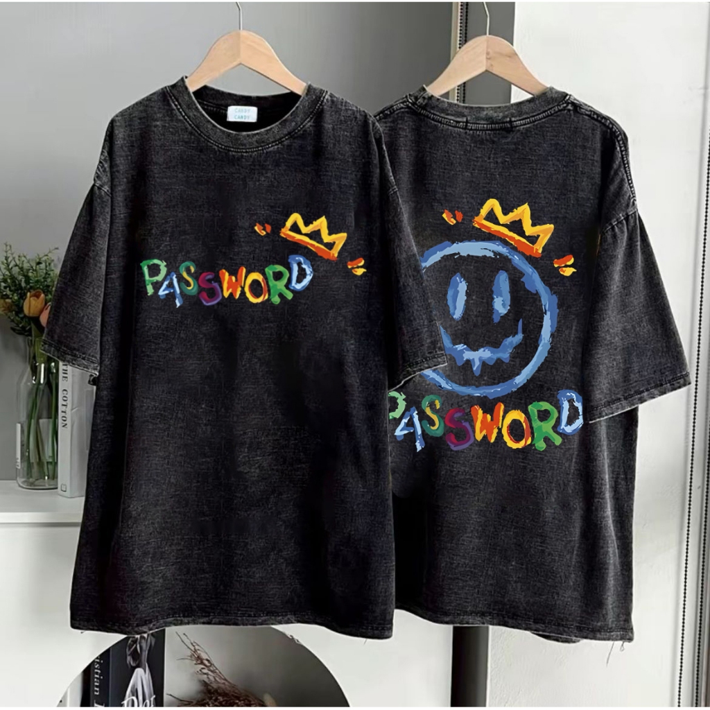 【COD】100% cotton M-4XL ทีชีพันธุ์สบายๆ แฟชั่น ผ้าเสื้อพิมพ์คุณภาพสูง ใส่ได้ทั้งผู้ชายและผู้หญิง ลายอังกฤษสไตล์อเมริกัน