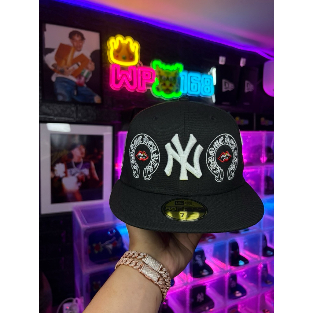 NewEra 59FIFTY Custom Chrome Hearts X Rolling Stone By WP168Cap☦️💋👅🐲🔥
