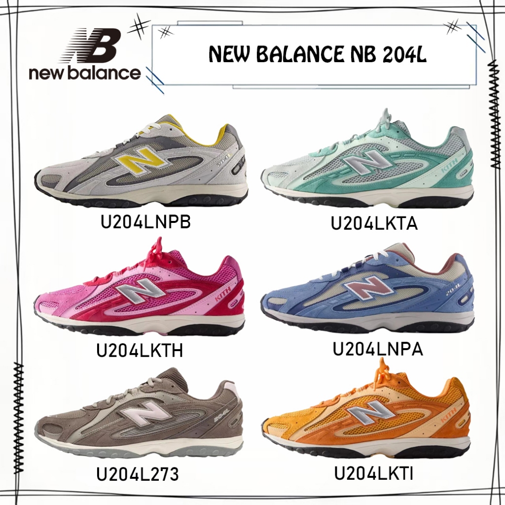 รองเท้าไลฟ์สไตล์ New Balance NB 204L สบายๆ คลาสสิก U204LKTA/U204LKTH/U204LNPA/U204LKTI/U204LNPB/U204