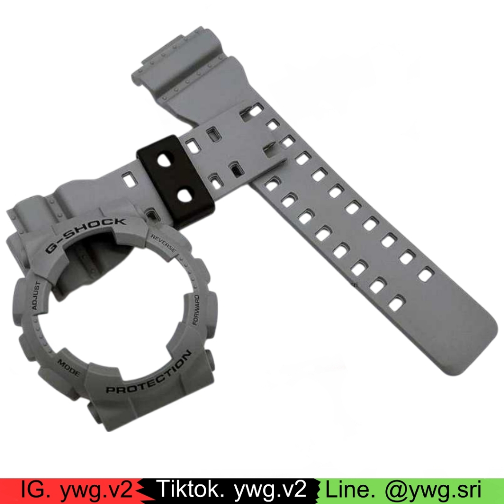 กรอบสาย G-SHOCK แท้ สีเทาด้านฟร้อนดำ ใส่ได้รับรุ่น GA-100 ,GA-110 ,GA-120 ,GD-100 ,GD-120 สายนาฬิกาข