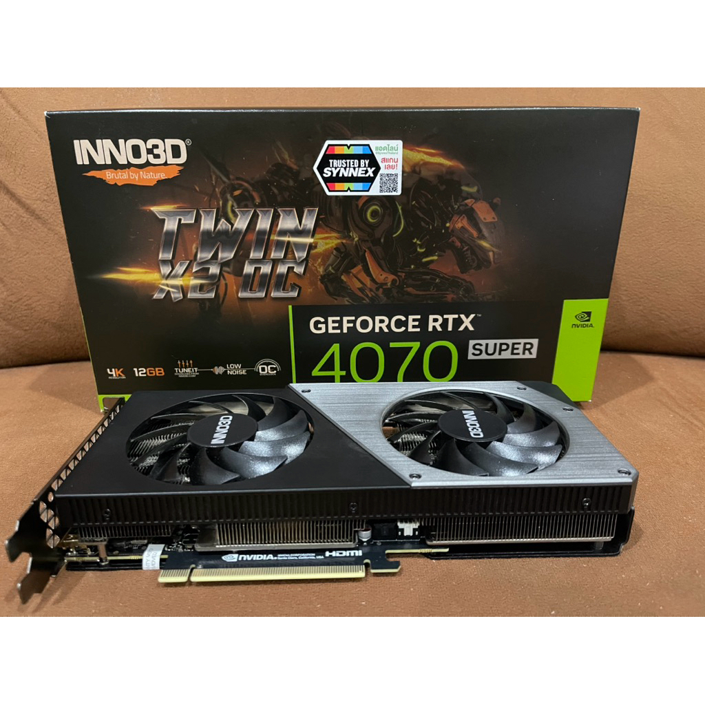 RTX 4070 Super 12G มือสองมีประกันสภาพสวยมาก 05/2027